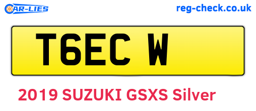T6ECW are the vehicle registration plates.
