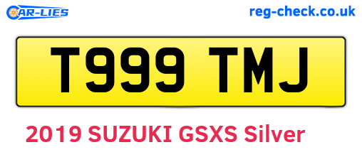 T999TMJ are the vehicle registration plates.