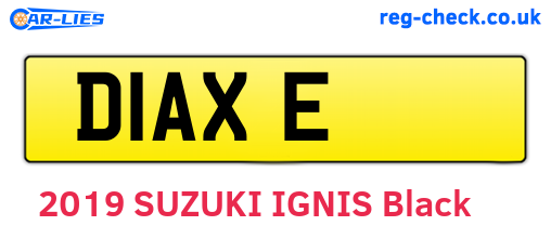 D1AXE are the vehicle registration plates.