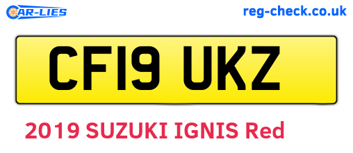 CF19UKZ are the vehicle registration plates.