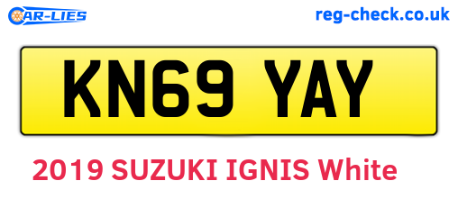 KN69YAY are the vehicle registration plates.