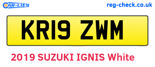 KR19ZWM are the vehicle registration plates.