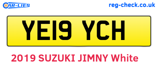YE19YCH are the vehicle registration plates.