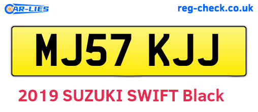 MJ57KJJ are the vehicle registration plates.