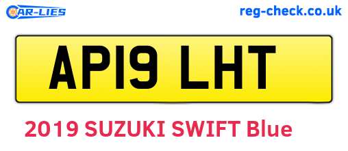 AP19LHT are the vehicle registration plates.