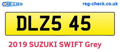 DLZ545 are the vehicle registration plates.