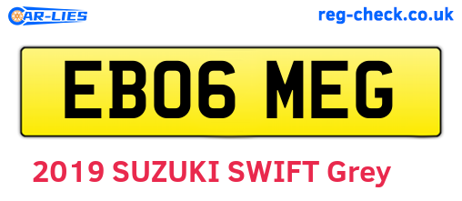 EB06MEG are the vehicle registration plates.