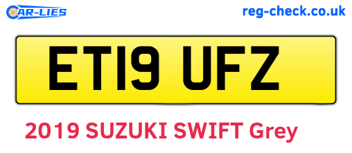 ET19UFZ are the vehicle registration plates.
