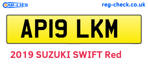 AP19LKM are the vehicle registration plates.