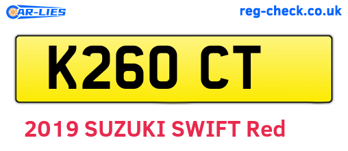 K26OCT are the vehicle registration plates.