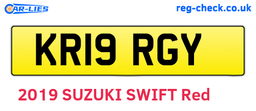 KR19RGY are the vehicle registration plates.