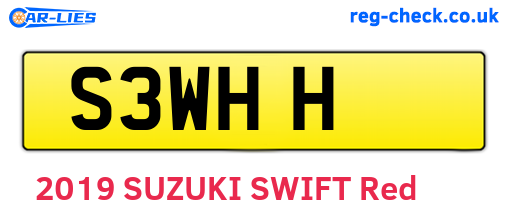 S3WHH are the vehicle registration plates.