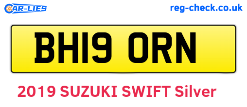 BH19ORN are the vehicle registration plates.