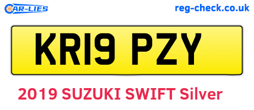 KR19PZY are the vehicle registration plates.