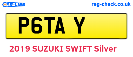 P6TAY are the vehicle registration plates.