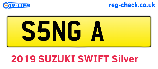 S5NGA are the vehicle registration plates.
