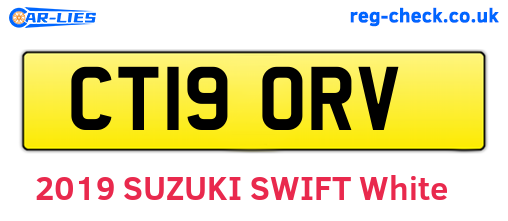CT19ORV are the vehicle registration plates.