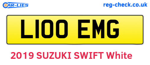 L100EMG are the vehicle registration plates.