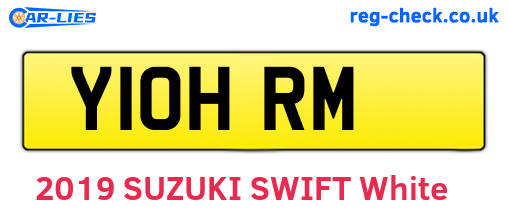 Y10HRM are the vehicle registration plates.