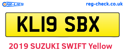KL19SBX are the vehicle registration plates.