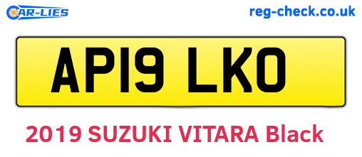 AP19LKO are the vehicle registration plates.