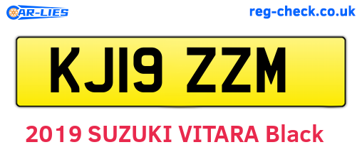KJ19ZZM are the vehicle registration plates.