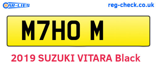 M7HOM are the vehicle registration plates.