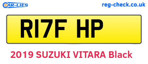 R17FHP are the vehicle registration plates.