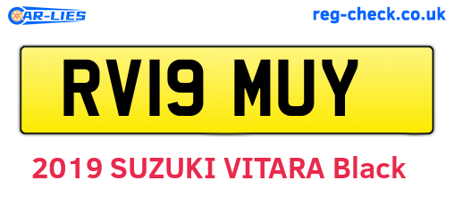 RV19MUY are the vehicle registration plates.