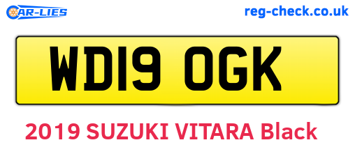WD19OGK are the vehicle registration plates.