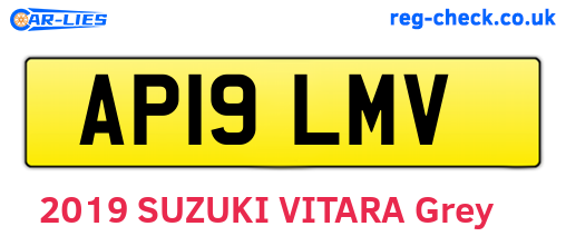 AP19LMV are the vehicle registration plates.
