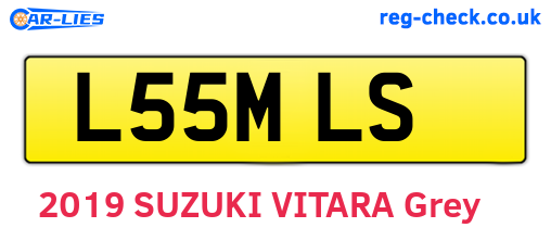 L55MLS are the vehicle registration plates.