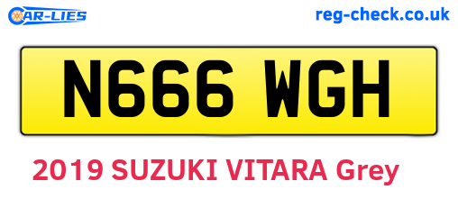 N666WGH are the vehicle registration plates.