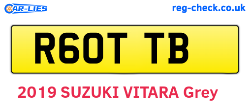 R60TTB are the vehicle registration plates.
