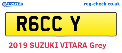 R6CCY are the vehicle registration plates.