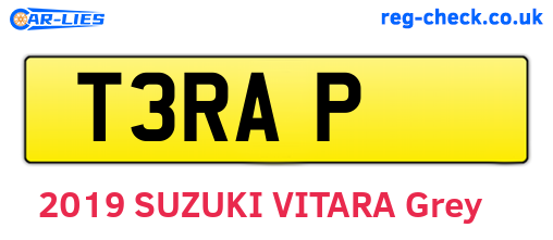 T3RAP are the vehicle registration plates.