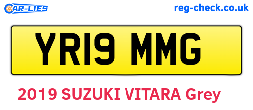 YR19MMG are the vehicle registration plates.