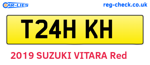 T24HKH are the vehicle registration plates.