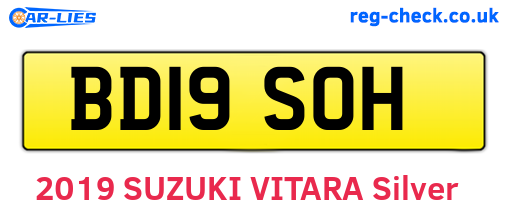 BD19SOH are the vehicle registration plates.