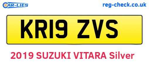 KR19ZVS are the vehicle registration plates.