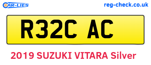 R32CAC are the vehicle registration plates.