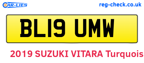 BL19UMW are the vehicle registration plates.