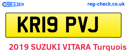 KR19PVJ are the vehicle registration plates.