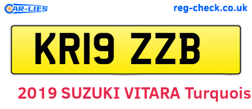 KR19ZZB are the vehicle registration plates.