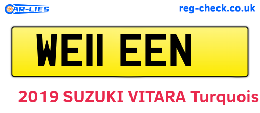 WE11EEN are the vehicle registration plates.