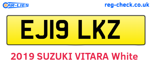 EJ19LKZ are the vehicle registration plates.