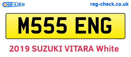 M555ENG are the vehicle registration plates.