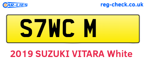 S7WCM are the vehicle registration plates.