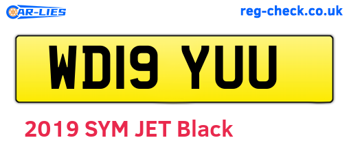 WD19YUU are the vehicle registration plates.