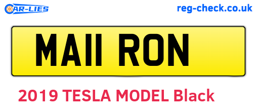 MA11RON are the vehicle registration plates.
